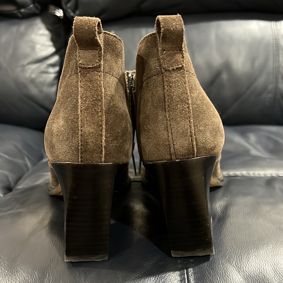 Marc Fisher Ginger Chocolate Suede Ankle Boots - Picture 4 of 7